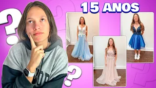 PROVANDO VESTIDOS PARA A MINHA FESTA DE 15 ANOS - FAMILY FUN 5