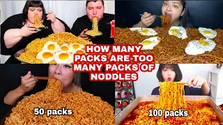 HOW MANY PACKS OF NOODLES A MUKBANGER CAN EAT?😱🤯