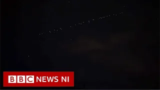 SpaceX Starlink satellites spotted in sky above NI