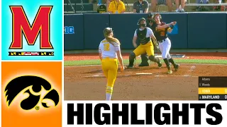 Iowa vs Maryland Highlights | 2023 Big Ten Softball Tournament | 2023 College Softball