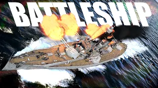 Battleships in War Thunder! Big....but boring? | HMS Dreadnought Gameplay