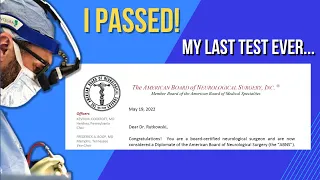 I passed my oral board examination! My last test ever....was a nightmare