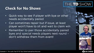 The TD Show, Episode 4, Tim Just's Top 10 TD Tips with NTD Chris Bird and NTD Tim Just