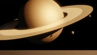 Saturn & Moons - Blender