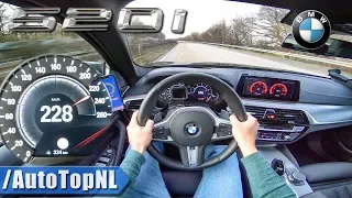 BMW 5 Series G30 520i AUTOBAHN POV TOP SPEED by AutoTopNL