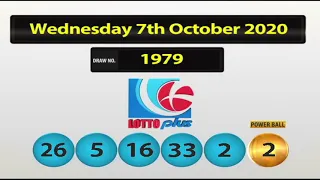 NLCB Lotto Plus Wednesday 7th October 2020