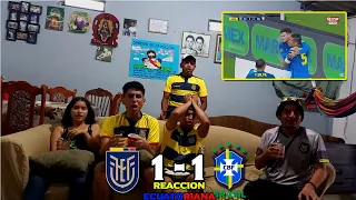 1 ECUADOR VS BRASIL 1 - Reacción Ecuatoriana | Ecuador vs Brasil Eliminatorias  MUNDIAL Qatar 2022