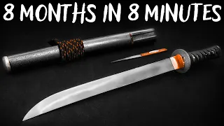 Crafting a Japanese Sword | 8 Months of Work in 8 Minutes