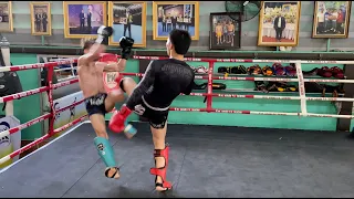 High Level Sparring in Thailand with Tawanchai PK.Saenchai Muaythaigym | ONE Championship