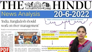 20 June 2022 | The Hindu Newspaper Analysis in English | #upsc #IAS