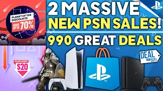 2 HUGE NEW PSN SALES Live Now! 990 Great PS4/PS5 DEALS (Planet of the Discounts + Games Under $20)