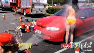 RedHotPie bikini girls Car wash - hosted by Sexyon TV
