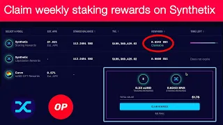 How to claim weekly staking rewards on Synthetix optimism | Complete Synthetix op quest