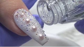 Swarovski Pixie Crystals Nails