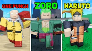 i Became ANIME CHARACTERS in Roblox Combat Warriors..