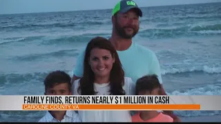 Family finds and returns nearly $1 million in cash