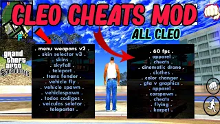 Cleo Cheats for GTA San Andreas on Android | cleo cheats menu gta sa android