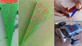 wood carving flower / amazing flower🌺design in wood@Bilalwoodcarving #woodcarving #flowers #design