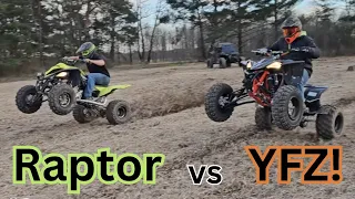Yamaha YFZ 450r vs Raptor 700r