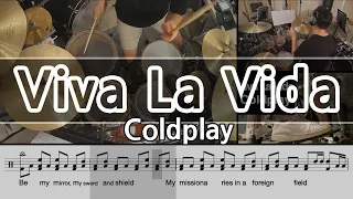 Viva La Vida - Coldplay Drum cover & Drum Score ( 드럼커버 & 드럼악보 ) /콜드플레이