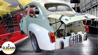 Montaggio Radiatore Olio e Staffe AlzaCofano Fiat 600 - 500 epoca 💣 Fiat Abarth 1000TC