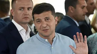 President Zelensky's party sweeps Ukraine parliamentary elections, exit polls show