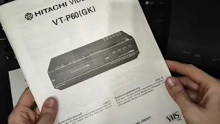 Уникальная видео дека из 1989 года Hitachi VT-P60 (GK) | Видеоплеер с функцией записи