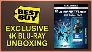 Justice League vs The Fatal Five Best Buy Exclusive Limited Edition Gift Set 4K+2D Blu-ray Unboxing