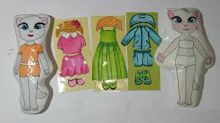 Paper diy💖 Paper doll dress up, #paperdoll #paperdiy,  #craft #paper  #papercraft