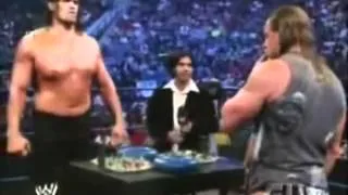 Triple H vs The Great Khali Armwrestling Segment - Redone for 2012