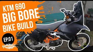 KTM 690 BIG BORE BIKE BUILD | Enduro SMC R | EP01 | Strip & Tease