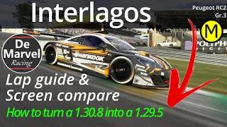 🔥  Gran Turismo Sport LAP GUIDE // Interlagos // Peugeot RCZ Gr.3 // Daily race B