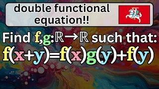 what a great "double" functional equation!