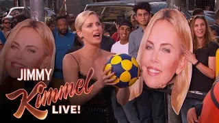 Three-Point Challenge with Charlize Theron