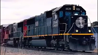Canadian National Trains Rumbling Through Plainfield (IL)