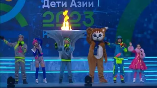 The opening ceremony of the sports games "Children of Asia " Alexandra trusova