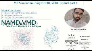 Molecular Dynamics Simulation of Proteins with NAMD & VMD| Part1| Urdu| Hindi| Genomics Lab