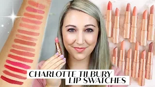Charlotte Tilbury Lipstick Collection | Swatches & Try-On 💋