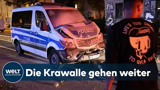 ZWEITE NACHT IN FOLGE: Wieder Ausschreitungen in Leipzig wegen Hausräumung