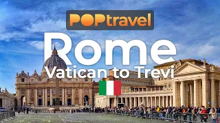 Walking in ROME / Italy 🇮🇹- Vatican to Trevi Fountain - 4K 60fps (UHD)