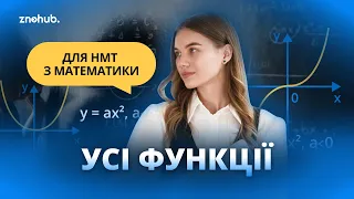 Усі функції для НМТ з математики