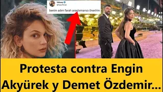 Protesta contra Engin Akyürek y Demet Özdemir...