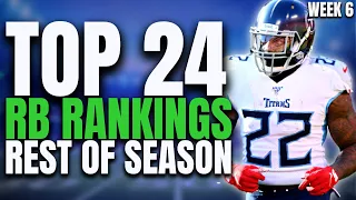 REST OF SEASON RUNNING BACK RANKINGS WEEK 6 - 2021 Fantasy Football