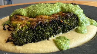 🥦Cremă de linte cu broccoli copt și pesto de pătrunjel cu fistic