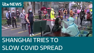 Millions in lockdown as Shanghai divided in half to combat Covid cases | ITV News