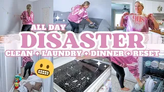 2024 DISASTER CLEAN WITH ME | SPEED CLEAN + RESET + DINNER | EXTREME CLEANING MOTIVATION | MarieLove