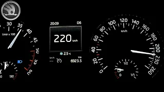 2017 Skoda Octavia III 2.0 TDI 110 kW DSG | 0-220 km/h - acceleration |129|