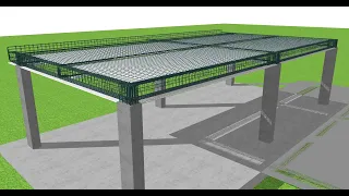 ✅ Column Beam Slab Structure in a big span 8M- Rcc Structure