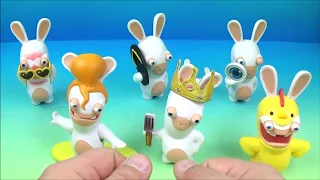 2019 RABBIDS THE LAPINS CRETINS SET OF 6 BURGER KING COLLECTIBLES VIDEO REVIEW