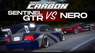 NFS Carbon Remake in GTA 5 | Sentinel GTR vs Nero